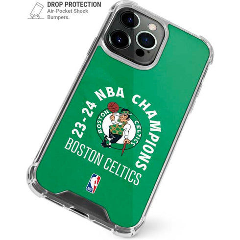 2024 NBA Champions Boston Celtics iPhone 15 Pro Clear Case