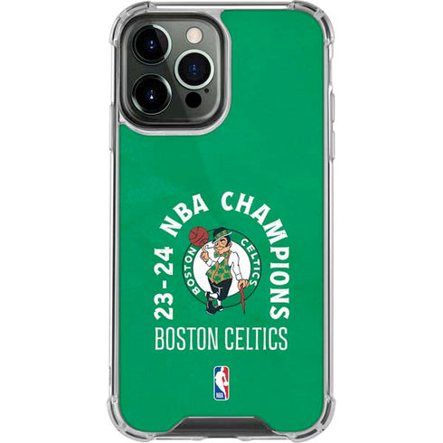 2024 NBA Champions Boston Celtics iPhone 15 Pro Max Clear Case