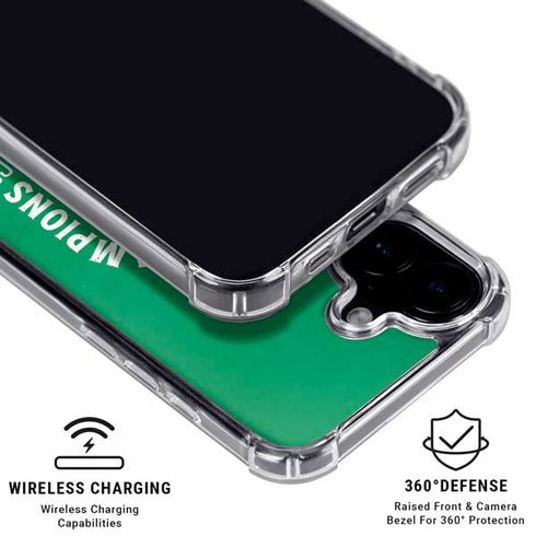 2024 NBA Champions Boston Celtics iPhone 16 Plus Clear Case