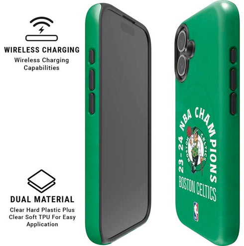 2024 NBA Champions Boston Celtics iPhone 16 Plus Magsafe Impact Case