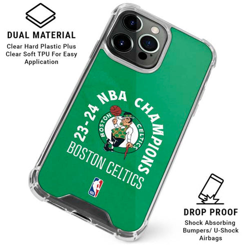 2024 NBA Champions Boston Celtics iPhone 16 Pro Max Clear Case
