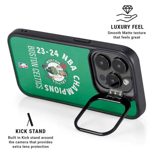 2024 NBA Champions Boston Celtics iPhone 16 Pro Max Kickstand Case
