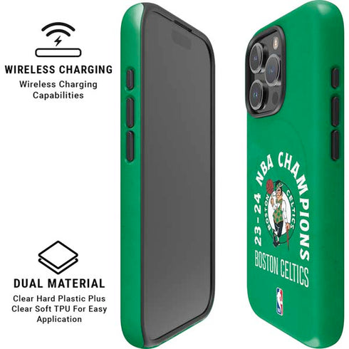 2024 NBA Champions Boston Celtics iPhone 16 Pro Max Magsafe Impact Case