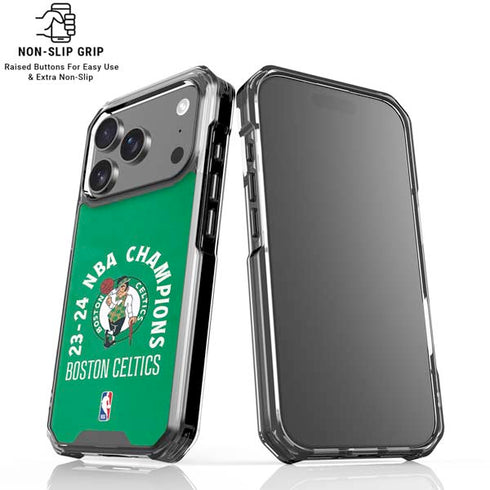 2024 NBA Champions Boston Celtics iPhone 18 Pro Clear Case
