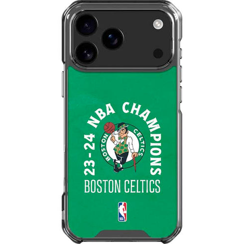 2024 NBA Champions Boston Celtics iPhone 18 Pro Max Clear Case