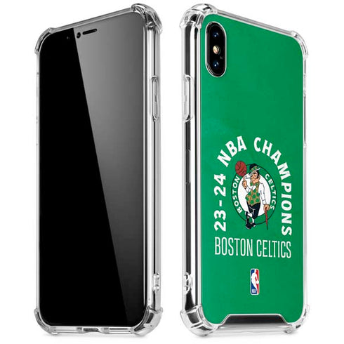 2024 NBA Champions Boston Celtics iPhone X/XS Clear Case