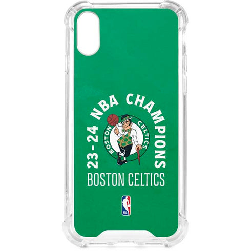 2024 NBA Champions Boston Celtics iPhone XS Clear Case