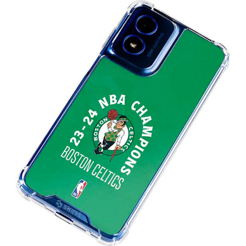 2024 NBA Champions Boston Celtics Moto G Play 4G (2024) Clear Case
