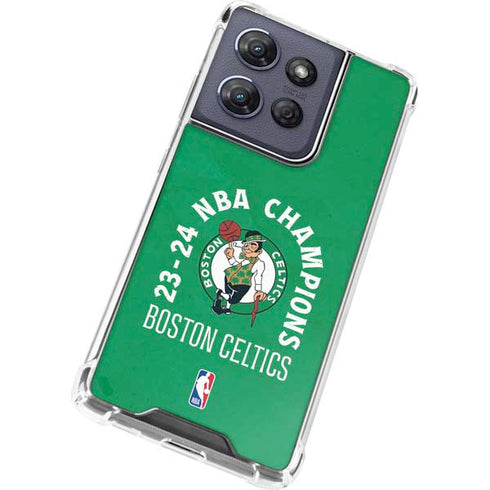 2024 NBA Champions Boston Celtics Moto G Play 5G (2025) Clear Case