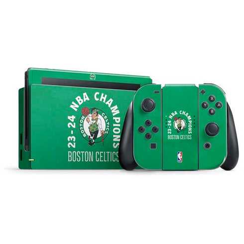 2024 NBA Champions Boston Celtics Nintendo Skins