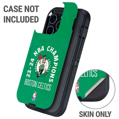 2024 NBA Champions Boston Celtics Otterbox Defender iPhone Skin