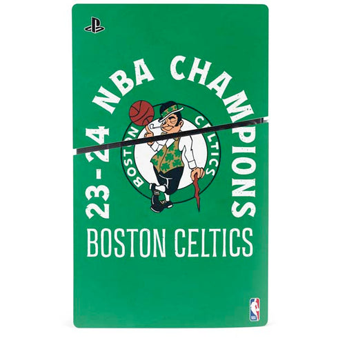 2024 NBA Champions Boston Celtics PS5 Slim Digital Edition Console Skin