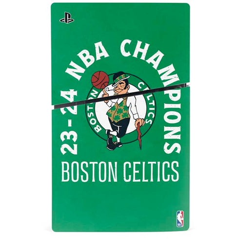 2024 NBA Champions Boston Celtics PS5 Slim Disk Console Skin