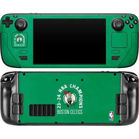 2024 NBA Champions Boston Celtics Steam Deck Handheld Gaming Computer OLED Skin