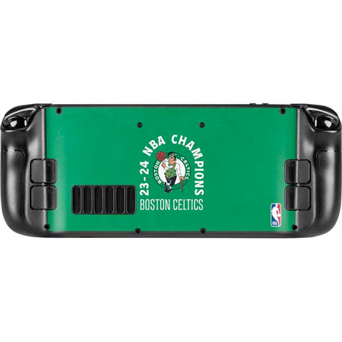 2024 NBA Champions Boston Celtics Steam Deck Handheld Gaming Computer OLED Skin