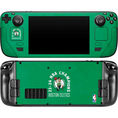 2024 NBA Champions Boston Celtics Steam Deck Handheld Gaming Computer Skin