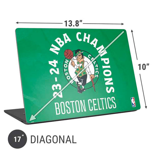 2024 NBA Champions Boston Celtics Universal Laptop 17in (13.8 x 10in) Skin