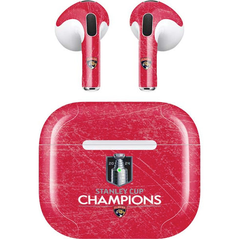 NHL 2024 Stanley Cup Champions Panthers Apple AirPods (3rd Gen 2021) Skin