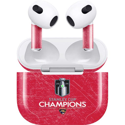 NHL 2024 Stanley Cup Champions Panthers Apple AirPods (3rd Gen 2021) Skin