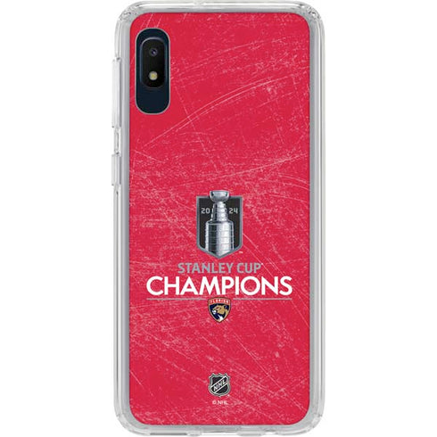 NHL 2024 Stanley Cup Champions Panthers Galaxy A10e Clear Case