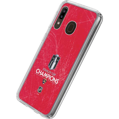 NHL 2024 Stanley Cup Champions Panthers Galaxy A20 Clear Case