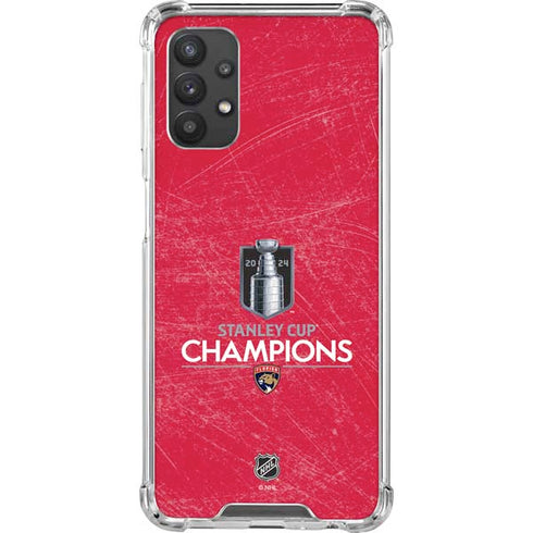 NHL 2024 Stanley Cup Champions Panthers Galaxy A32 5G Clear Case