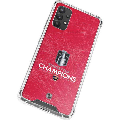 NHL 2024 Stanley Cup Champions Panthers Galaxy A32 5G Clear Case