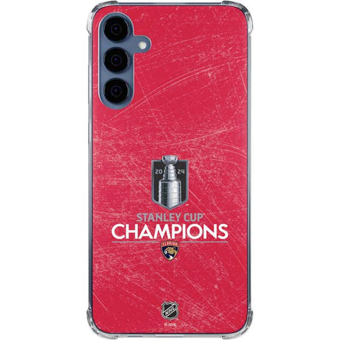 NHL 2024 Stanley Cup Champions Panthers Galaxy A35 5G Clear Case