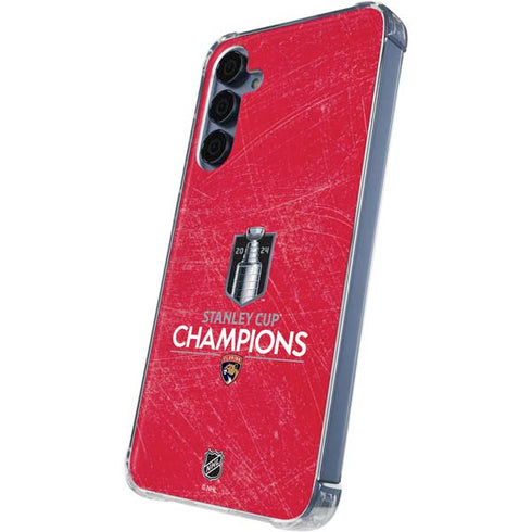 NHL 2024 Stanley Cup Champions Panthers Galaxy A35 5G Clear Case