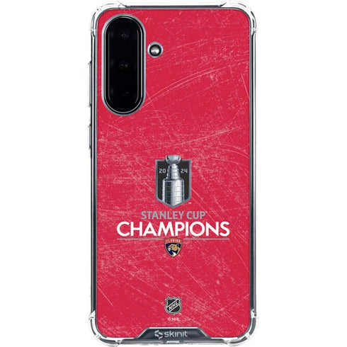 NHL 2024 Stanley Cup Champions Panthers Galaxy A36 5G Clear Case
