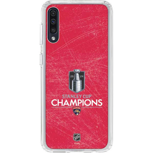 NHL 2024 Stanley Cup Champions Panthers Galaxy A50 Clear Case