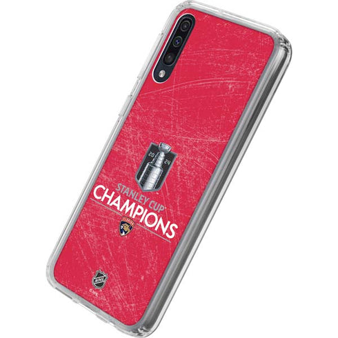 NHL 2024 Stanley Cup Champions Panthers Galaxy A50 Clear Case