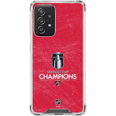 NHL 2024 Stanley Cup Champions Panthers Galaxy A52 5G Clear Case