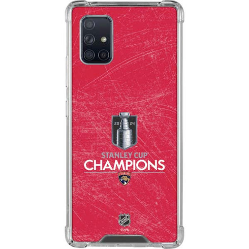 NHL 2024 Stanley Cup Champions Panthers Galaxy A71 5G Clear Case