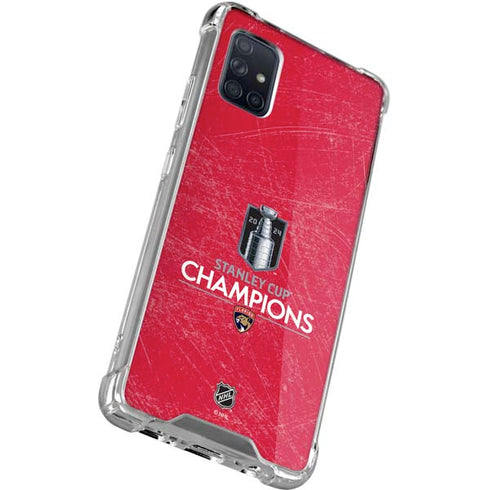 NHL 2024 Stanley Cup Champions Panthers Galaxy A71 5G Clear Case