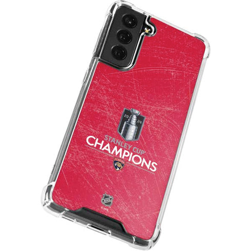 NHL 2024 Stanley Cup Champions Panthers Galaxy S21 FE Clear Case