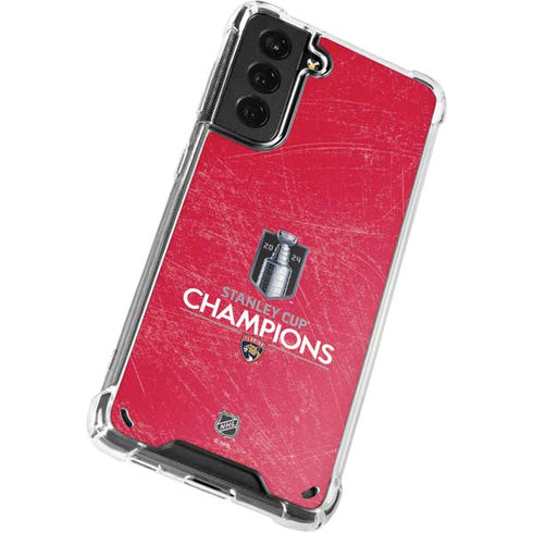 NHL 2024 Stanley Cup Champions Panthers Galaxy S21 Plus 5G Clear Case