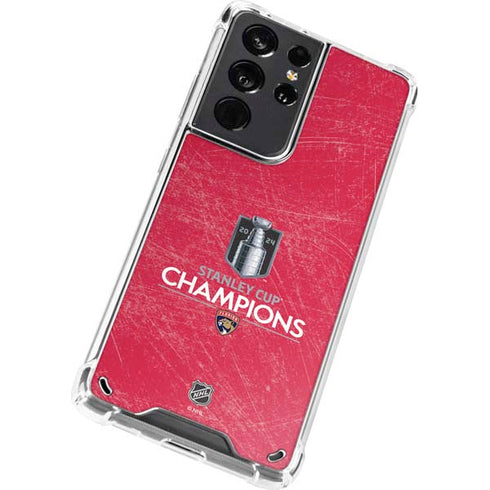 NHL 2024 Stanley Cup Champions Panthers Galaxy S21 Ultra 5G Clear Case