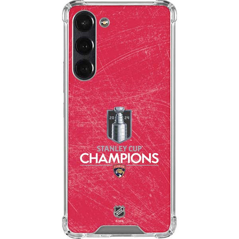 NHL 2024 Stanley Cup Champions Panthers Galaxy S24 FE Clear Case
