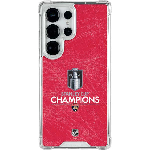 NHL 2024 Stanley Cup Champions Panthers Galaxy S25 Ultra Clear Case