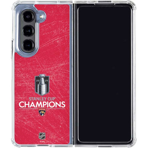 NHL 2024 Stanley Cup Champions Panthers Galaxy Z Fold5 5G Clear Case