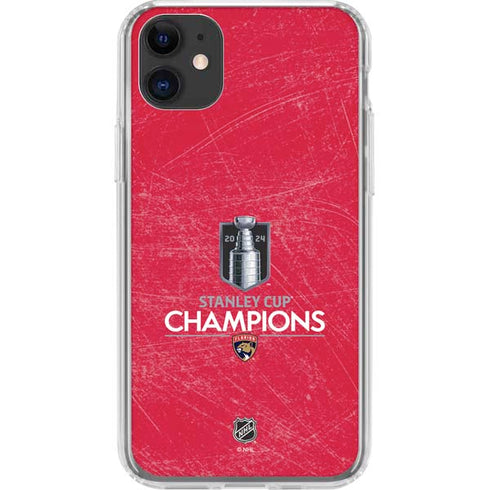 NHL 2024 Stanley Cup Champions Panthers iPhone 11 Clear Case