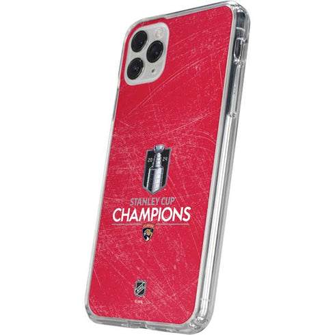 NHL 2024 Stanley Cup Champions Panthers iPhone 11 Pro Clear Case
