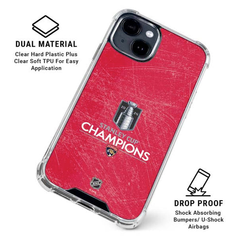NHL 2024 Stanley Cup Champions Panthers iPhone 14 Clear Case