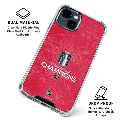 NHL 2024 Stanley Cup Champions Panthers iPhone 14 Plus Clear Case