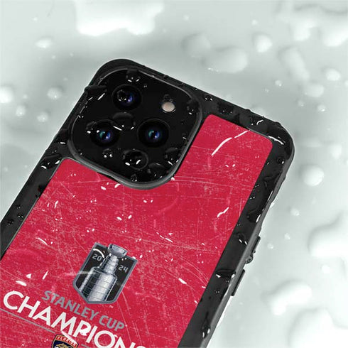 NHL 2024 Stanley Cup Champions Panthers iPhone 14 Pro Waterproof Case