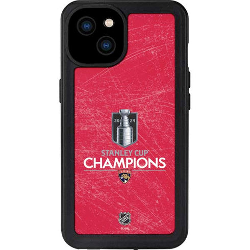 NHL 2024 Stanley Cup Champions Panthers iPhone 15 Plus Waterproof Case