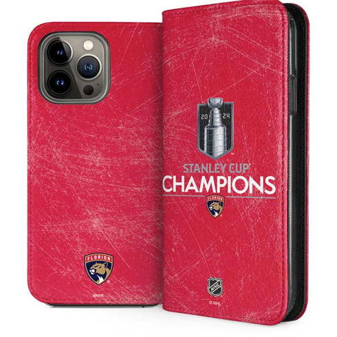 NHL 2024 Stanley Cup Champions Panthers iPhone 15 Pro Max Folio Case