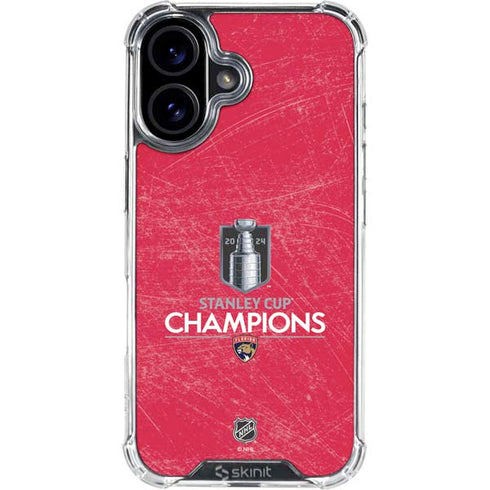 NHL 2024 Stanley Cup Champions Panthers iPhone 16 Plus Clear Case