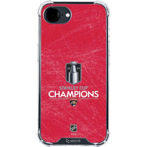 NHL 2024 Stanley Cup Champions Panthers iPhone 16e Clear Case